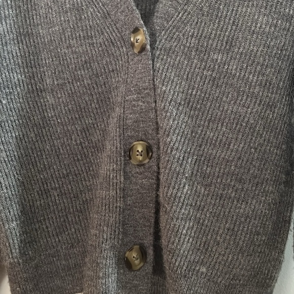 Quince Baby Alpaca-Wool Cropped Cardigan - Picture 2 of 6